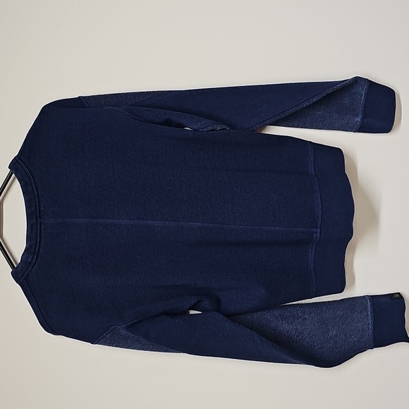 Rag & Bone Terry Sweatshirt, Heathered Indigo Blue, Size Medium, NEW - Picture 4 of 12